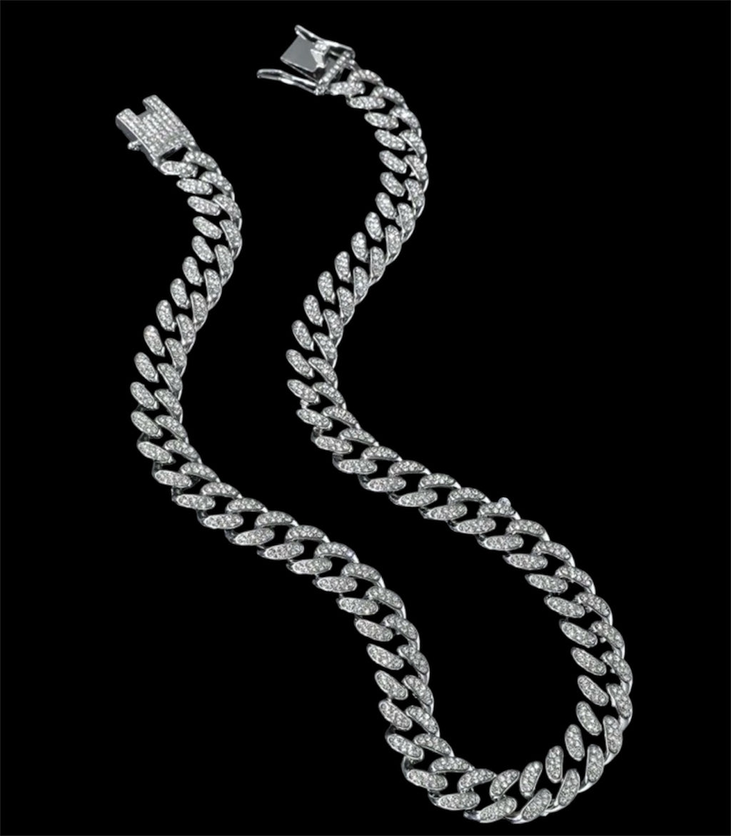 Iced out hip hop money pendant chain