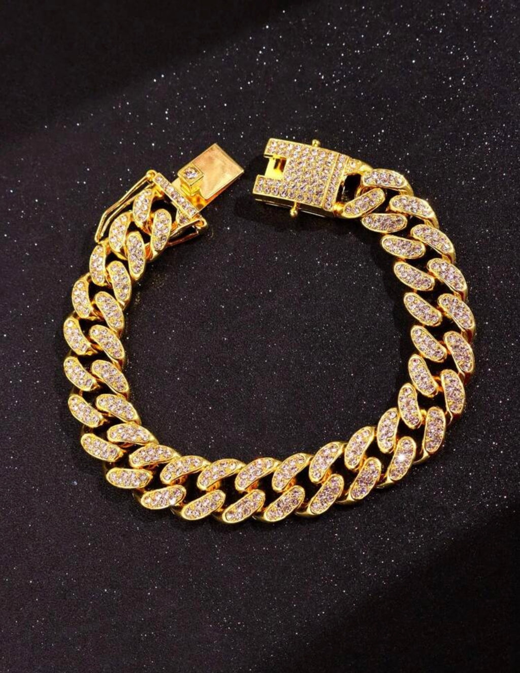 Iced out encrusted bracelet