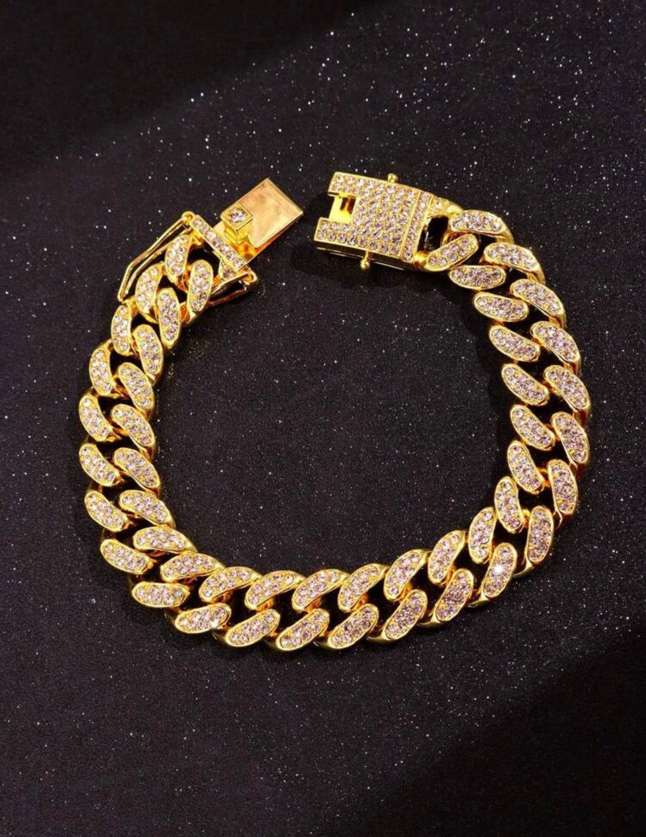 Iced out encrusted bracelet