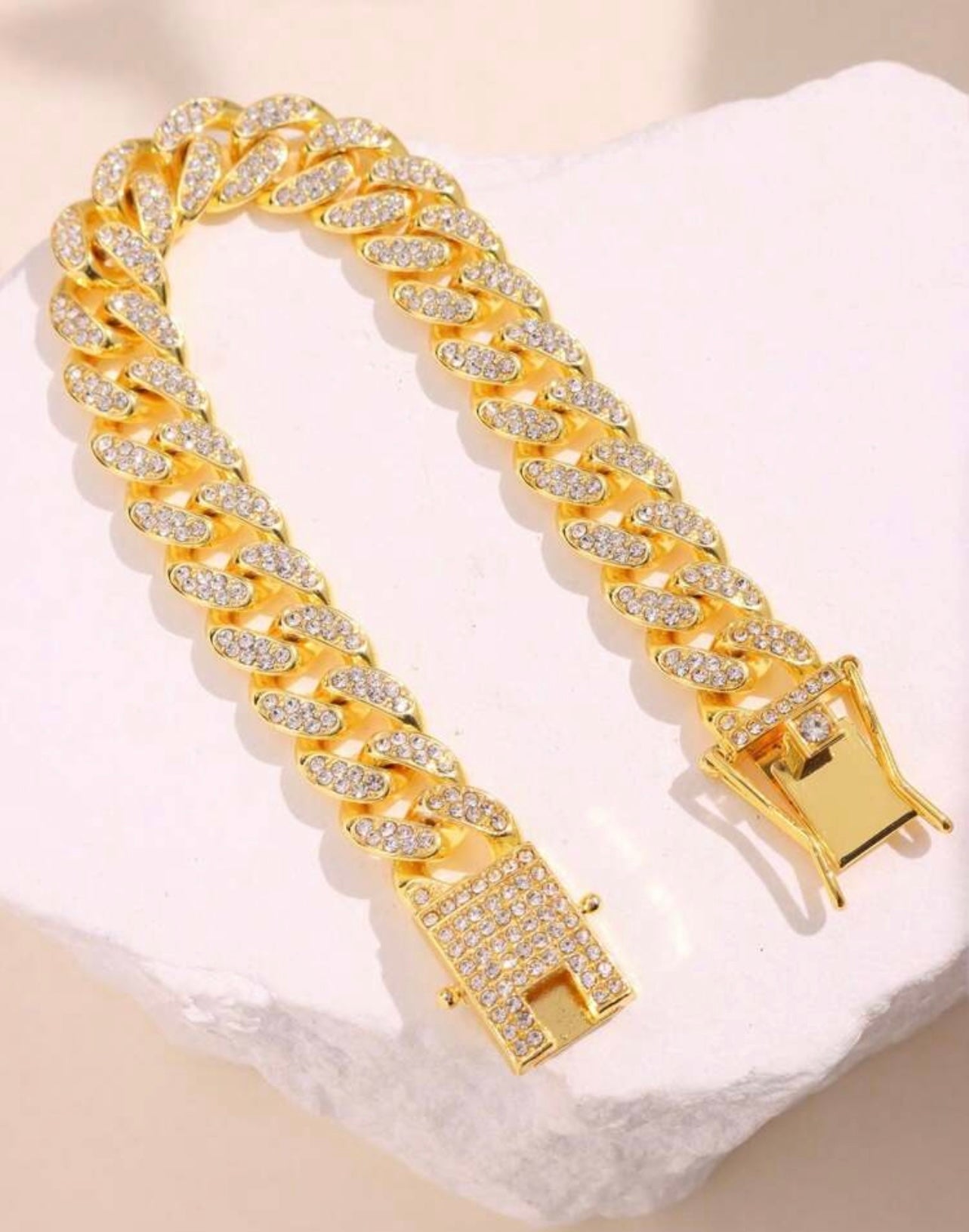 Iced out encrusted bracelet