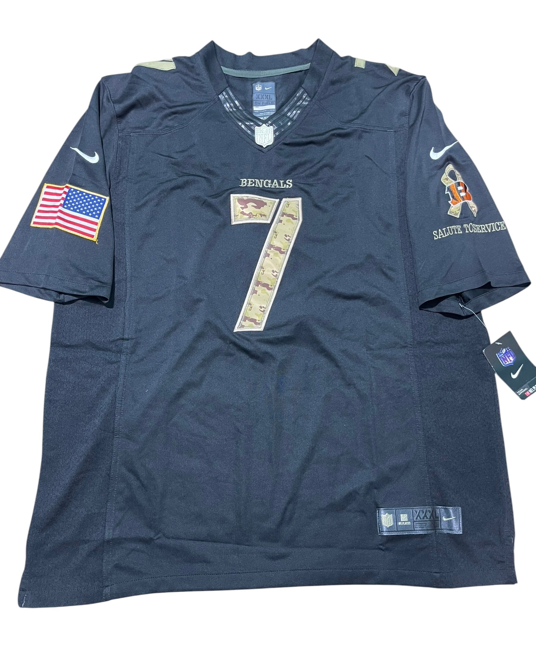 #7 Black Label Football Jersey