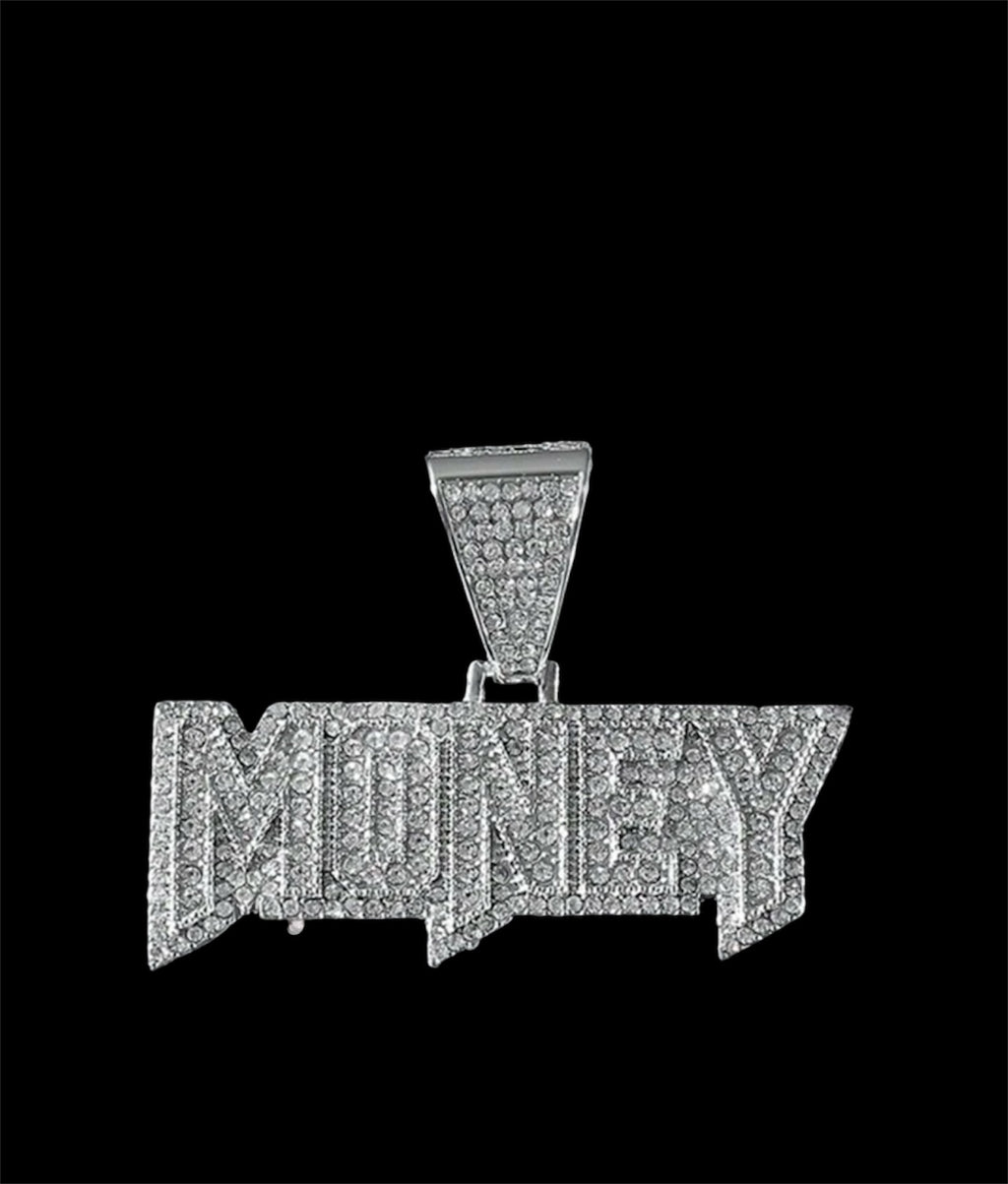 Iced out hip hop money pendant chain