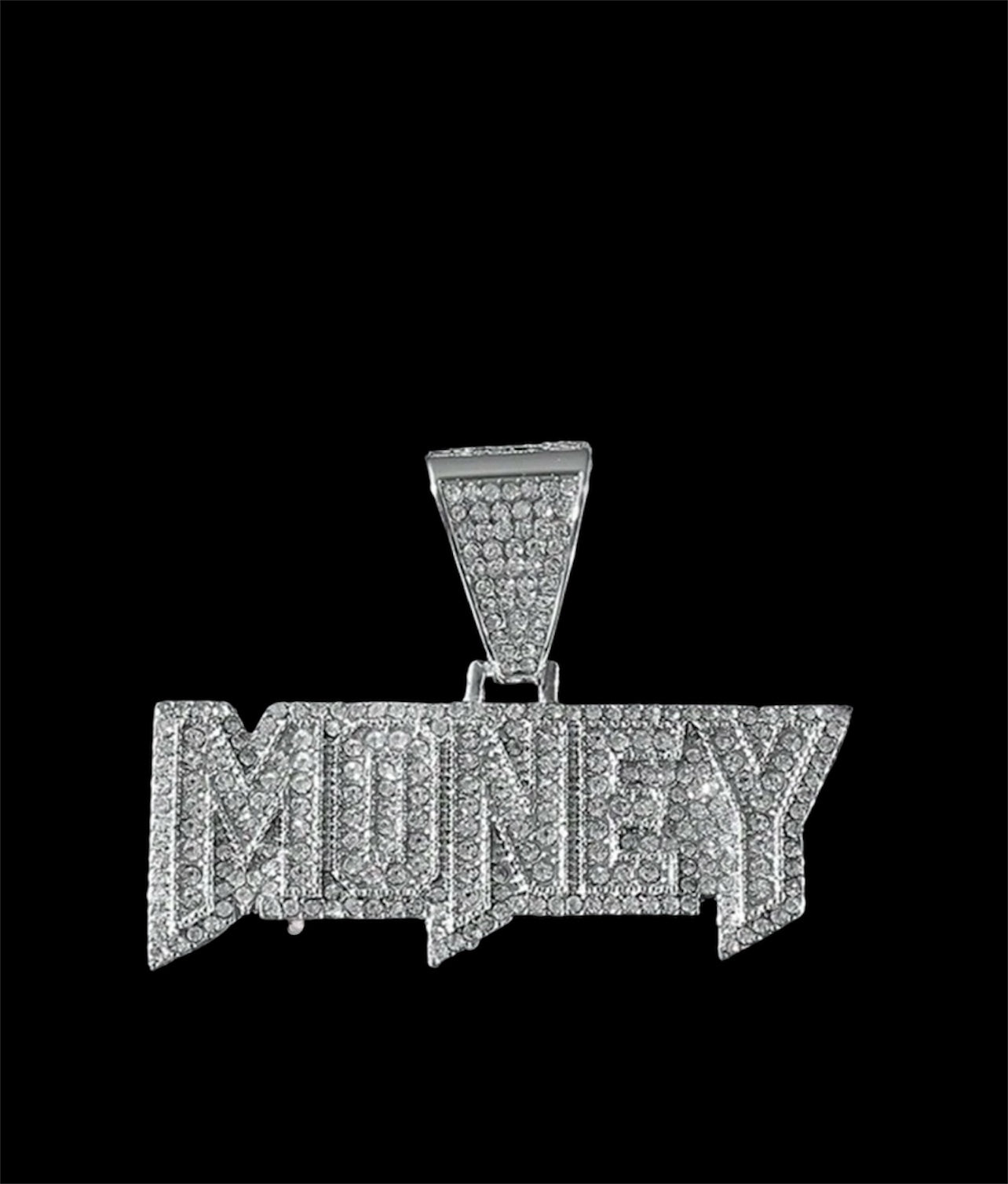 Iced out hip hop money pendant chain
